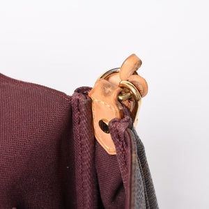 極美品 LOUIS VUITTON ルイヴィトン モノグラム フェイボリットMM ショルダーバッグ M40718 ブラウン ゴールド金具 中古 4a001283