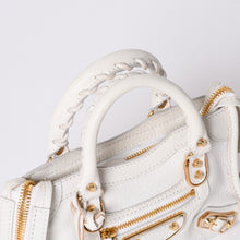 画像をギャラリービューアに読み込む, 極美品 BALENCIAGA バレンシアガ ミニシティ 2WAY ハンドバッグ 453293 ホワイト レザー 中古 4a001375