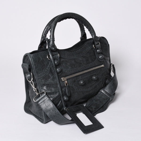 New unused item BALENCIAGA Giant City 204529 Khaki 2WAY Bag Lace style Used 4a001347