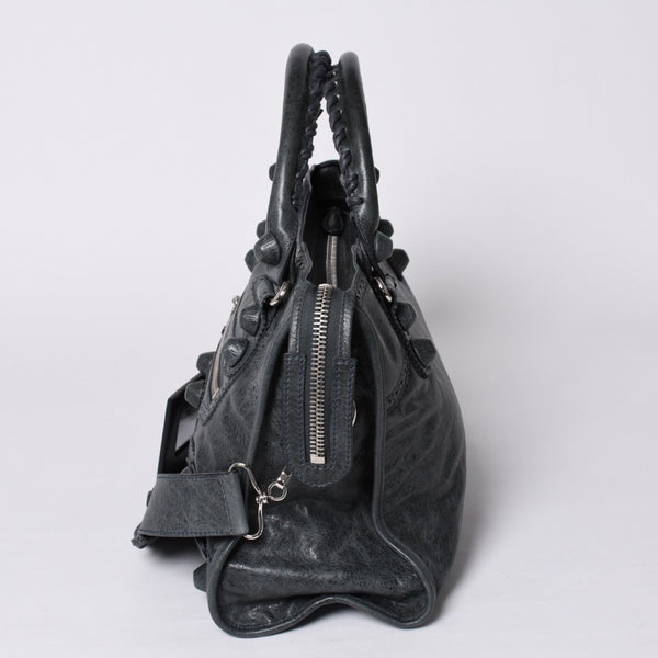 New unused item BALENCIAGA Giant City 204529 Khaki 2WAY Bag Lace style Used 4a001347