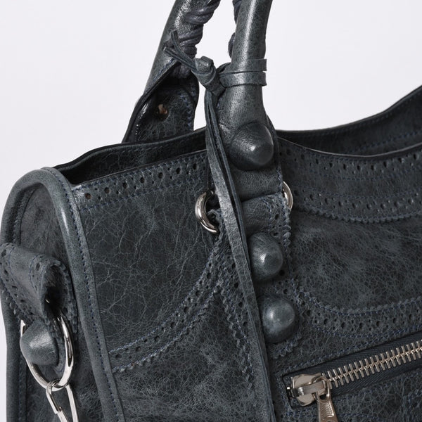 New unused item BALENCIAGA Giant City 204529 Khaki 2WAY Bag Lace style Used 4a001347
