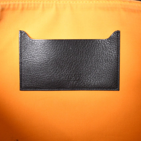 ゴヤール GOYARD クラッチバッグ ハンドバッグ セナGM 黒 ブラック/PVC/レザー トップファスナー コーティングキャンバスボディ 美品 中古 4a001263