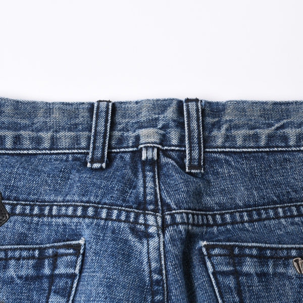 Like new CHROME HEARTS Cross Patch Jeans Denim Pants with Japan tag Men's SV925 36 inches Blue Used 4a001293