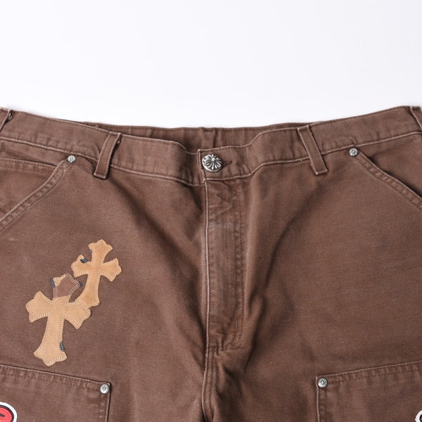 Very Good Condition CHROME HEARTS × MATTY BOY Matty Boy SEX RECORDS Double Knee Pants Size 38 22 Patch Used 4a001292