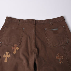 Very Good Condition CHROME HEARTS × MATTY BOY Matty Boy SEX RECORDS Double Knee Pants Size 38 22 Patch Used 4a001292