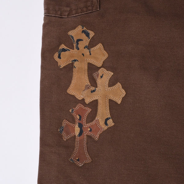 Very Good Condition CHROME HEARTS × MATTY BOY Matty Boy SEX RECORDS Double Knee Pants Size 38 22 Patch Used 4a001292