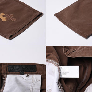 Very Good Condition CHROME HEARTS × MATTY BOY Matty Boy SEX RECORDS Double Knee Pants Size 38 22 Patch Used 4a001292