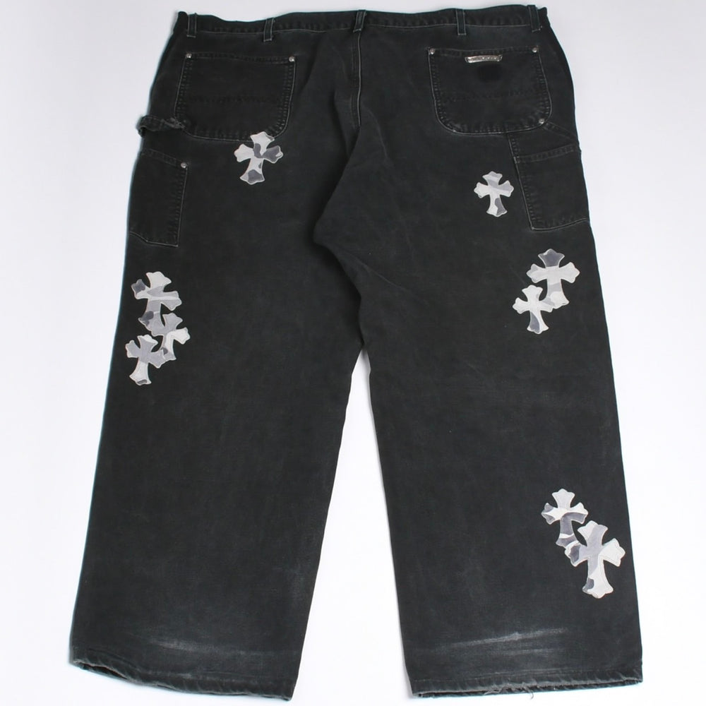 極美品 CHROME HEARTS クロムハーツ × MATTY BOY マッティボーイ SEX RECORDS カーペンターパンツ サイズ42 22パッチ 中古 4a001083