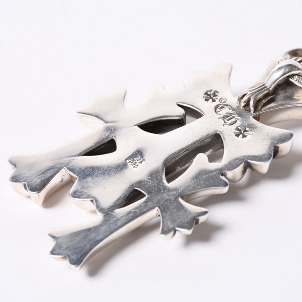 新品同様 CHROME HEARTS クロムハーツ トリプルクロス 3CH CRSラージ 3CH クロス シルバーペンダントトップ シルバー 925 142.7g 中古 4a001294