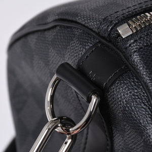 Very good condition LOUIS VUITTON Keepall Bandouliere 55 Boston bag N41413 Damier Graphite Black Used 4a001229