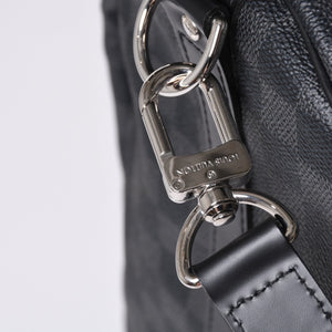Very good condition LOUIS VUITTON Keepall Bandouliere 55 Boston bag N41413 Damier Graphite Black Used 4a001229