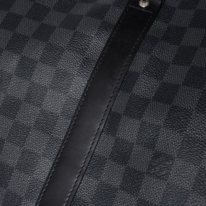 Very good condition LOUIS VUITTON Keepall Bandouliere 55 Boston bag N41413 Damier Graphite Black Used 4a001229
