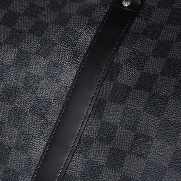 Very good condition LOUIS VUITTON Keepall Bandouliere 55 Boston bag N41413 Damier Graphite Black Used 4a001229