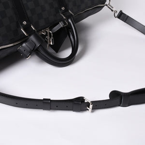 Very good condition LOUIS VUITTON Keepall Bandouliere 55 Boston bag N41413 Damier Graphite Black Used 4a001229
