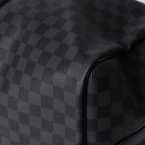 Very good condition LOUIS VUITTON Keepall Bandouliere 55 Boston bag N41413 Damier Graphite Black Used 4a001229