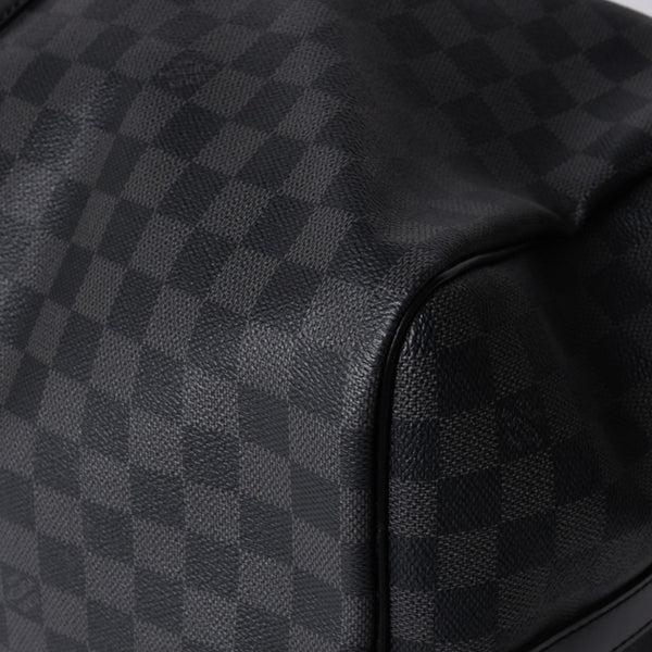 Very good condition LOUIS VUITTON Keepall Bandouliere 55 Boston bag N41413 Damier Graphite Black Used 4a001229