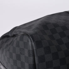 画像をギャラリービューアに読み込む, 極美品 LOUIS VUITTON ルイヴィトン キーポルバンドリエール55 ボストンバッグ N41413 ダミエグラフィット ブラック 中古 4a001229