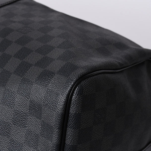 Very good condition LOUIS VUITTON Keepall Bandouliere 55 Boston bag N41413 Damier Graphite Black Used 4a001229