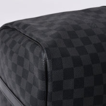 画像をギャラリービューアに読み込む, 極美品 LOUIS VUITTON ルイヴィトン キーポルバンドリエール55 ボストンバッグ N41413 ダミエグラフィット ブラック 中古 4a001229