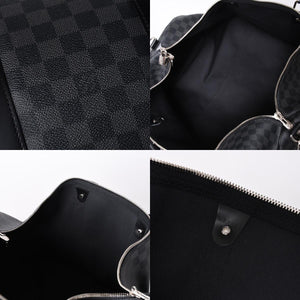 Very good condition LOUIS VUITTON Keepall Bandouliere 55 Boston bag N41413 Damier Graphite Black Used 4a001229
