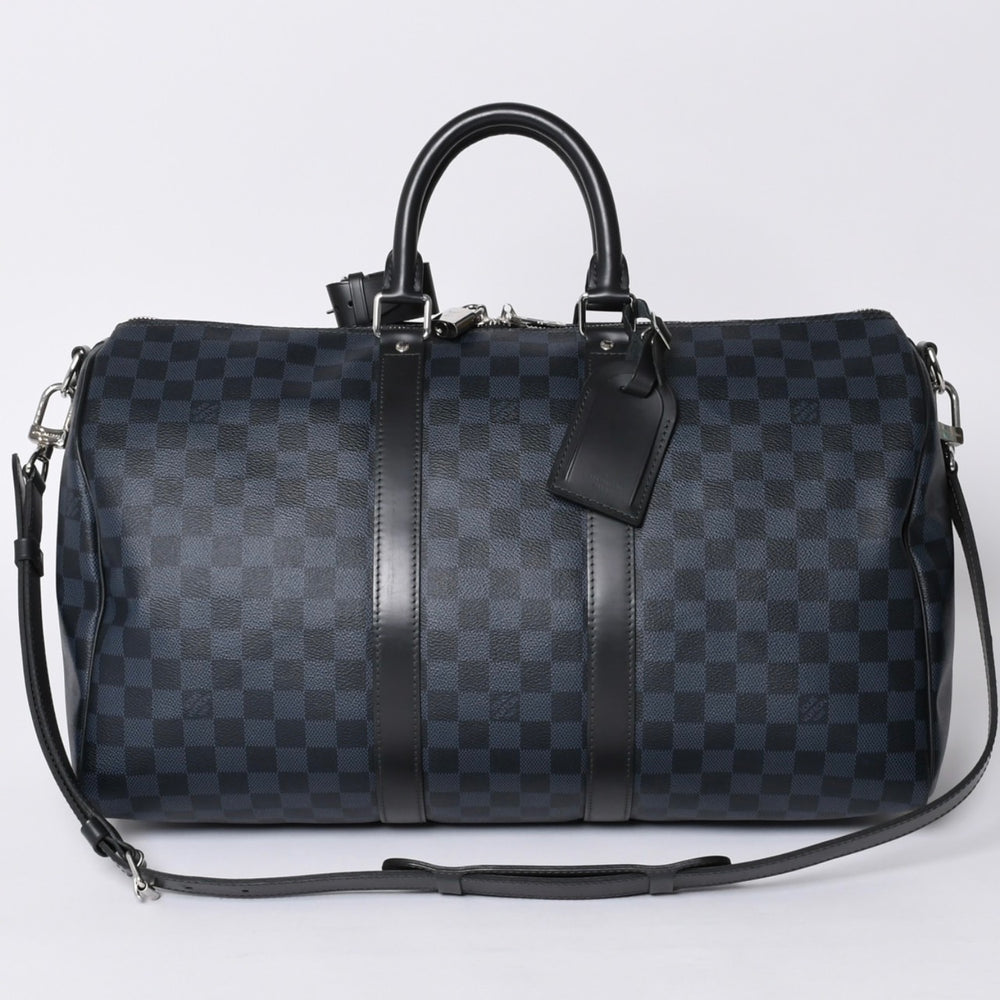 極美品 LOUIS VUITTON ルイヴィトン キーポル バンドリエール 45 ボストンバッグ 2WAY ダミエコバルト N41349 中古 4a001121