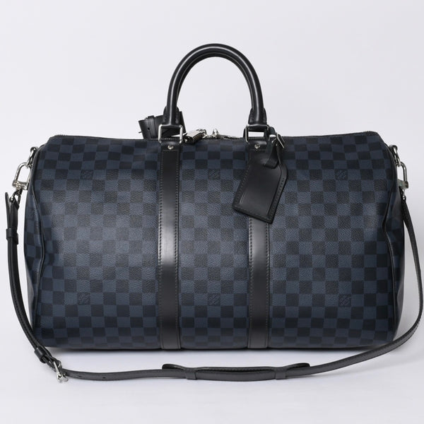 Very good condition LOUIS VUITTON Keepall Bandouliere 45 Boston bag 2WAY Damier Ecobalt N41349 Used 4a001121