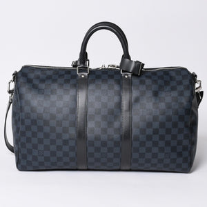 Very good condition LOUIS VUITTON Keepall Bandouliere 45 Boston bag 2WAY Damier Ecobalt N41349 Used 4a001121