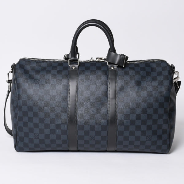 Very good condition LOUIS VUITTON Keepall Bandouliere 45 Boston bag 2WAY Damier Ecobalt N41349 Used 4a001121