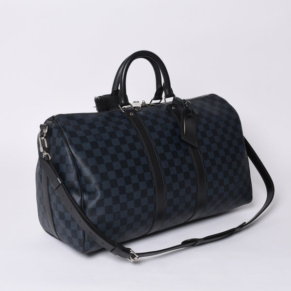 Very good condition LOUIS VUITTON Keepall Bandouliere 45 Boston bag 2WAY Damier Ecobalt N41349 Used 4a001121