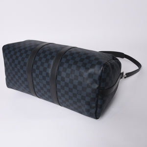 Very good condition LOUIS VUITTON Keepall Bandouliere 45 Boston bag 2WAY Damier Ecobalt N41349 Used 4a001121