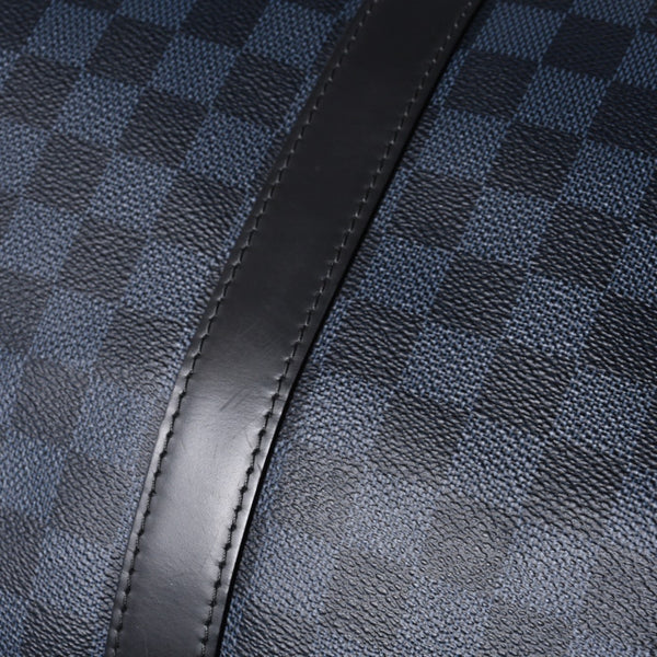 Very good condition LOUIS VUITTON Keepall Bandouliere 45 Boston bag 2WAY Damier Ecobalt N41349 Used 4a001121