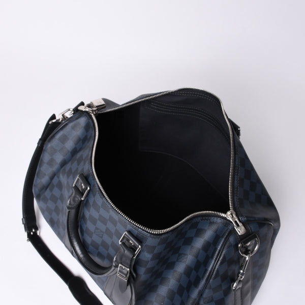 Very good condition LOUIS VUITTON Keepall Bandouliere 45 Boston bag 2WAY Damier Ecobalt N41349 Used 4a001121