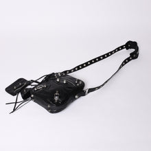 画像をギャラリービューアに読み込む, BALENCIAGA バレンシアガ ルカゴールXS ショルダーバッグ 719065 ブラック ラムスキン シルバー金具 美品 中古 4b000797
