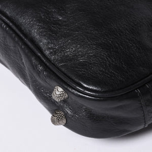 BALENCIAGA Luka Gour XS Shoulder Bag 719065 Black Lambskin Silver Hardware Good Condition Used 4b000797
