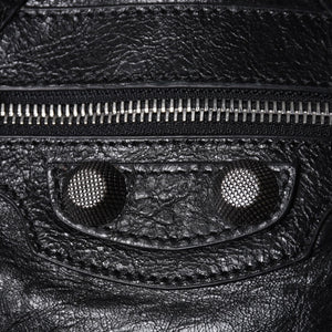 BALENCIAGA Luka Gour XS Shoulder Bag 719065 Black Lambskin Silver Hardware Good Condition Used 4b000797