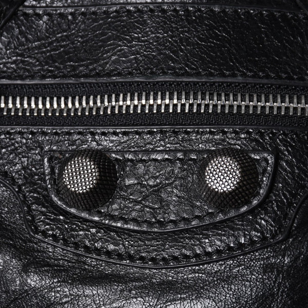 BALENCIAGA Luka Gour XS Shoulder Bag 719065 Black Lambskin Silver Hardware Good Condition Used 4b000797