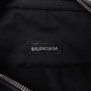 BALENCIAGA Luka Gour XS Shoulder Bag 719065 Black Lambskin Silver Hardware Good Condition Used 4b000797