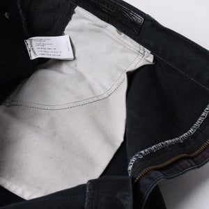 Very Good Condition CHROME HEARTS Double Knee Pants Size 40 Cemetery Cross Patch 19 Patch Cross Ball Black Purple Used 4a001329