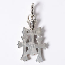 画像をギャラリービューアに読み込む, 新品同様 CHROME HEARTS クロムハーツ トリプルクロス 3CH CRSラージ 3CH クロス シルバーペンダントトップ シルバー 925 142.7g 中古 4a001294