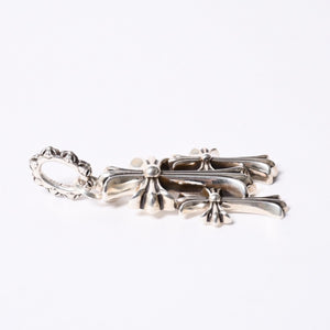 新品同様 CHROME HEARTS クロムハーツ トリプルクロス 3CH CRSラージ 3CH クロス シルバーペンダントトップ シルバー 925 142.7g 中古 4a001294