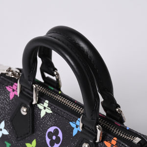 New and unused LOUIS VUITTON Nano Speedy Takashi Murakami Multicolor Black 2WAY Bag M13406 PVC Leather Used 4a001223