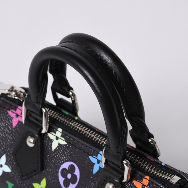 New and unused LOUIS VUITTON Nano Speedy Takashi Murakami Multicolor Black 2WAY Bag M13406 PVC Leather Used 4a001223