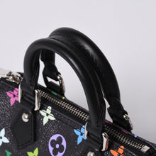 画像をギャラリービューアに読み込む, 新品未使用 LOUIS VUITTON ルイヴィトン ナノスピーディ 村上隆 マルチカラー ブラック 2WAYバッグ M13406 PVC レザー 中古 4a001223