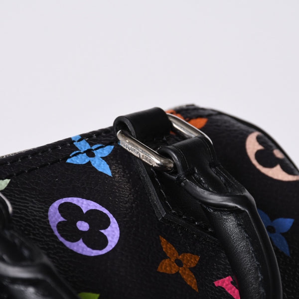 New and unused LOUIS VUITTON Nano Speedy Takashi Murakami Multicolor Black 2WAY Bag M13406 PVC Leather Used 4a001223