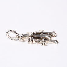 画像をギャラリービューアに読み込む, 新品同様 CHROME HEARTS クロムハーツ トリプルクロス 3CH CRSラージ 3CH クロス シルバーペンダントトップ シルバー 925 142.7g 中古 4a001294