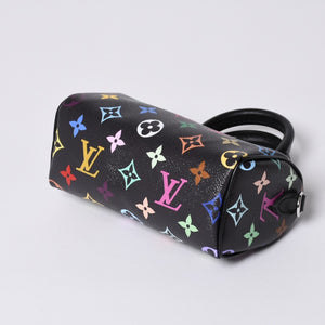 New and unused LOUIS VUITTON Nano Speedy Takashi Murakami Multicolor Black 2WAY Bag M13406 PVC Leather Used 4a001223