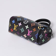 画像をギャラリービューアに読み込む, 新品未使用 LOUIS VUITTON ルイヴィトン ナノスピーディ 村上隆 マルチカラー ブラック 2WAYバッグ M13406 PVC レザー 中古 4a001223