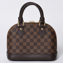 画像をギャラリービューアに読み込む, LOUIS VUITTON ルイヴィトン アルマBB 2WAY ハンドバッグ N41221 ダミエ エベヌ ブラウン ショルダー PVC レザー 美品 中古 4b008625