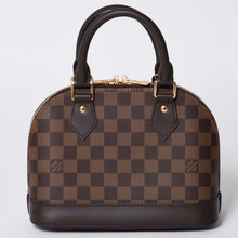 画像をギャラリービューアに読み込む, LOUIS VUITTON ルイヴィトン アルマBB 2WAY ハンドバッグ N41221 ダミエ エベヌ ブラウン ショルダー PVC レザー 美品 中古 4b008625