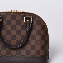 画像をギャラリービューアに読み込む, LOUIS VUITTON ルイヴィトン アルマBB 2WAY ハンドバッグ N41221 ダミエ エベヌ ブラウン ショルダー PVC レザー 美品 中古 4b008625